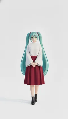 現代風格巫女休閒服