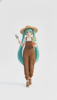 園丁水豚田園風